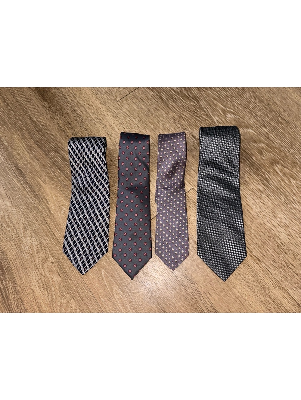Mens Tie Lot 5 Silk Pierre Cardin Alfani Italy Milano